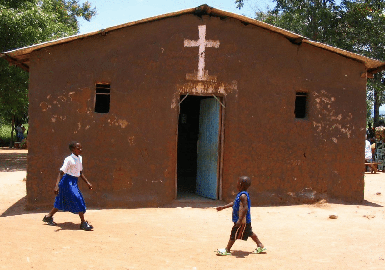 An image of a rural church symbolising prayer how people pray